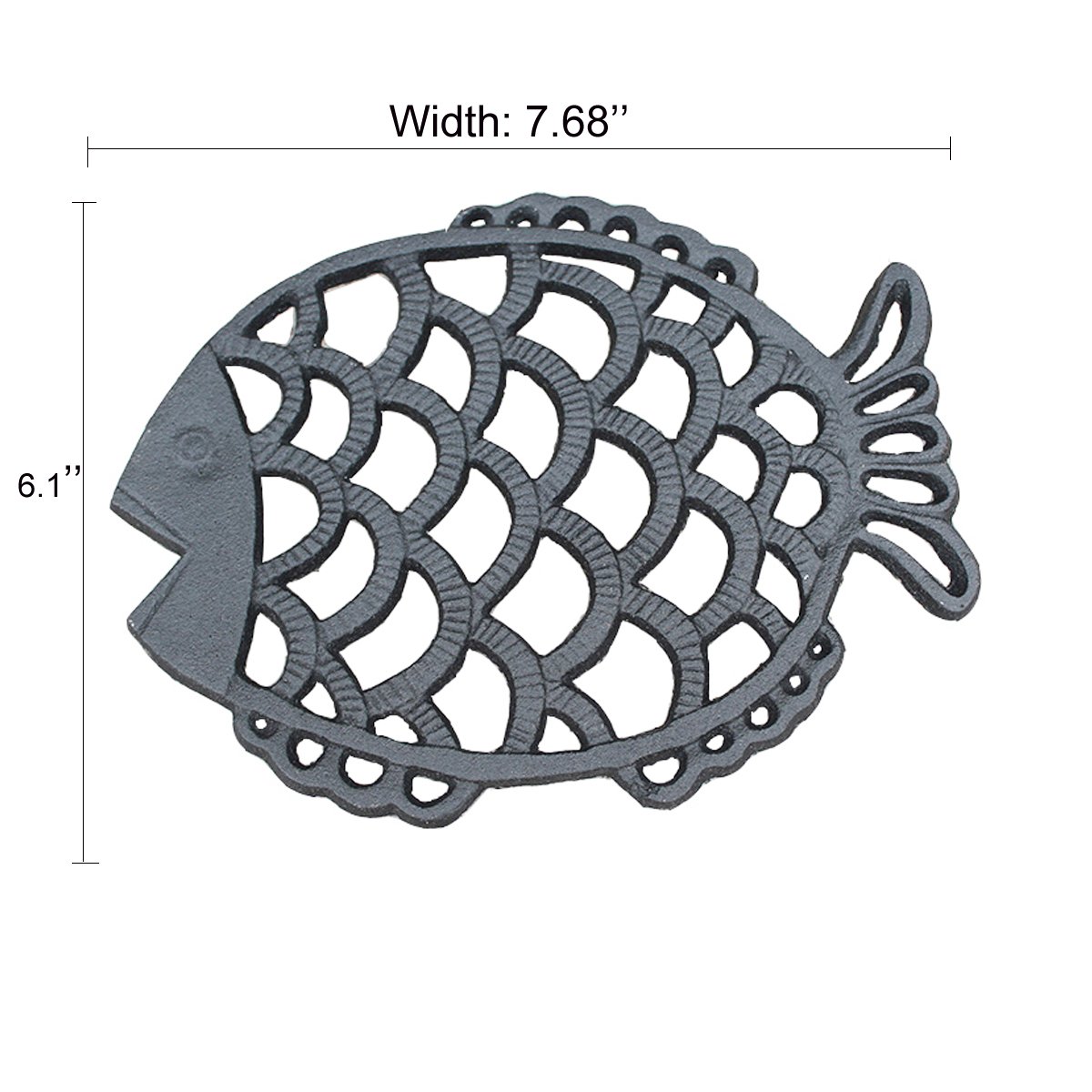 Rust Black Gray Finish Decorative Trivet For Kitchen Counter Or
