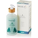 Halo 42 Soothing Hydrating Cream Face Cleanser for Sensitive Skin, Natural & Organic Gentle Facial Wash, Paraben-Free, Deep Cleansing for All Skin Types - 4.2 fl oz