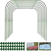 YOFFCE Garden Hoops for Raised Beds, 8 Sets Greenhouse Hoops (41.3" x 31.5"), Garden Hoops Grow Tunnel, Detachable Rust-Free