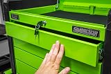Sealey APPD4G Push-to-Open Topchest 4 Drawer Green Ball-Bearing Tool Chest view 8