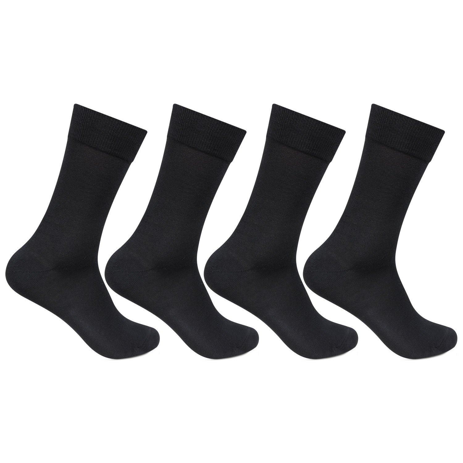Men's Cotton Black Plain Socks Pack of 4 Amazon.in Clothing
