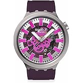 Swatch Big Bold Irony Unisex Watch Casual Polymer Purple Automatic Waterproof Audacious Acai