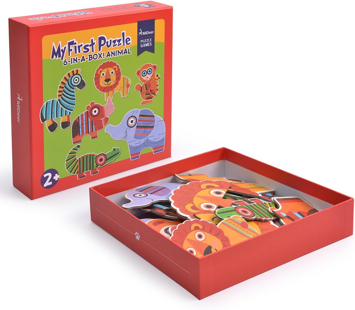 Mideer My First Puzzle Set of 6 Animal Puzzles
