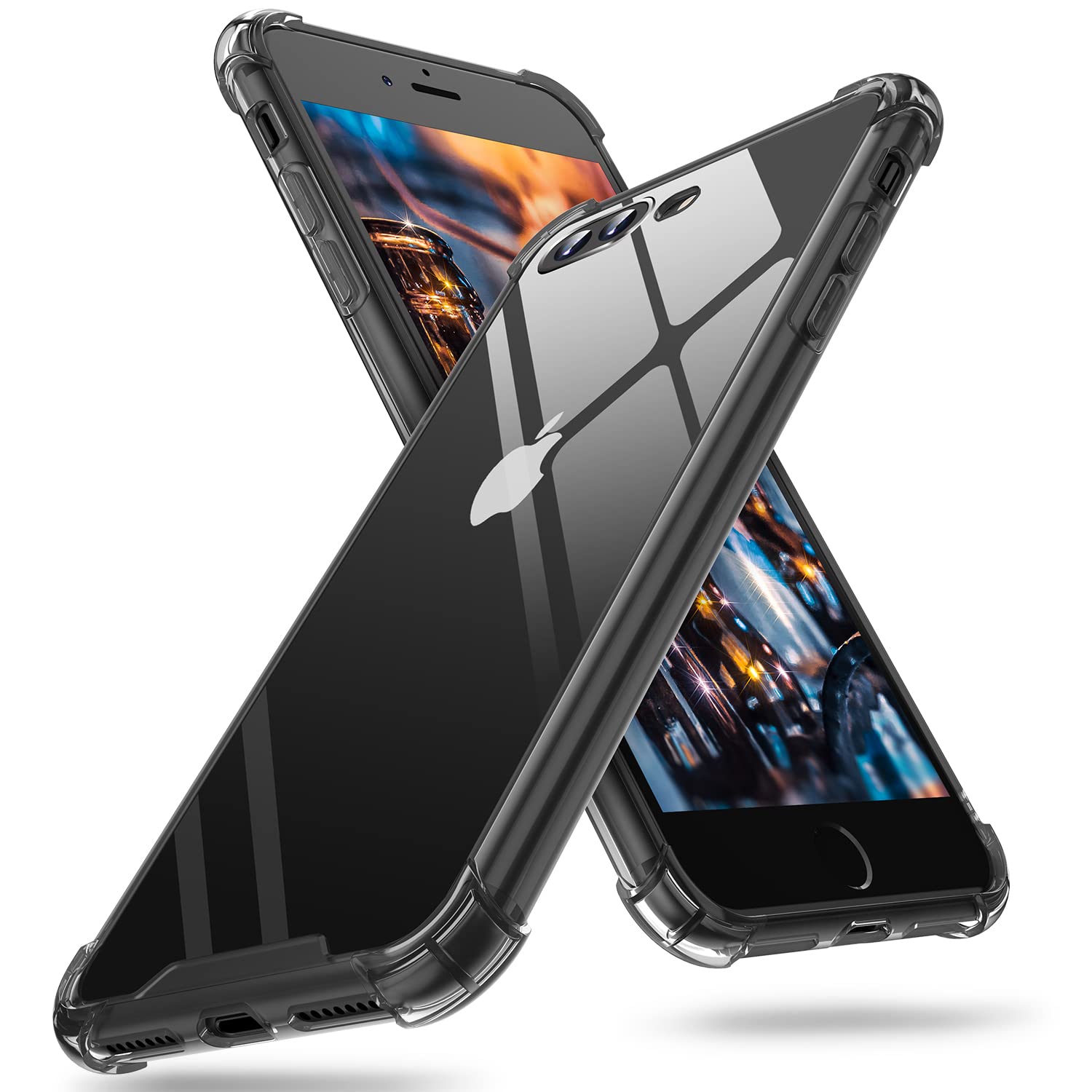 Photo 1 of ORIbox Case Compatible with iPhone 7 Plus Case, Compatible with iPhone 8 Plus Case, with 4 Corners Shockproof Protection