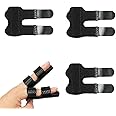 BEHONA Finger Splint, 3 Pcs Trigger Finger Splint Finger Braces Joint Stabilizer, Universal Finger Straightener for Arthritis Pain and Support - Finger Protector for Middle, Index, Ring, Pinky Fingers