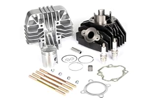 SUNQIAO PW80 Cylinder Kit, Cyliner Head, 47mm Piston Kit, Ring Kit for Yamaha PW80 PY80 Y-Zinger 80