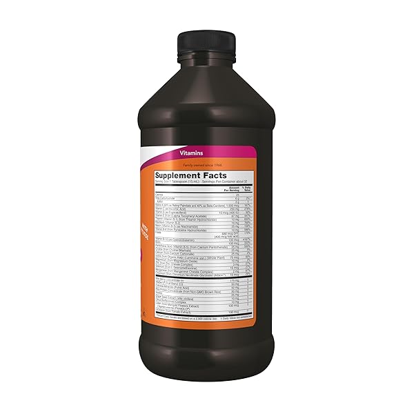 NOW FOODS SUPPLEMENTS, LIQUID MULTI, FAST ABSORPTION, LIQUID VITAMIN & MINERAL, WILD BERRY FLAVOR, 16-OUNCE