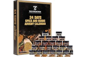 Herbs And Spices Advent Calendar 2021-24 Mini Spice Jars Food Advent Calendar Cooking Kitchen Christmas Adult Gift For Chef A