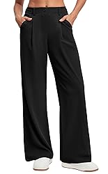 Ewedoos Wide Leg Pants Woman Stretchy Work Dress