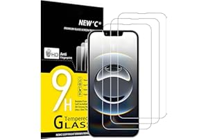NEW'C [3 Pack] Designed for iPhone 16e Screen Protector Tempered Glass,Case Friendly Ultra Resistant