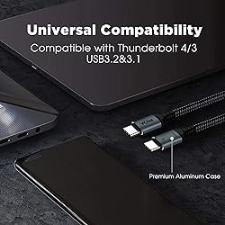 VCOM USB 4 Cable for Thunderbolt 4 Cable 4 FT, 100W