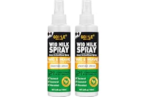2PCS Wig Milk Spray for Synthetic Hair, Leave-In Conditioner Wig Detangler Spray for Human Wigs, Conditioner ＆ Detangler 2 in 1 Moisturizer, Hydrates & Replenishes Synthetic Hair Wigs Easy Combing