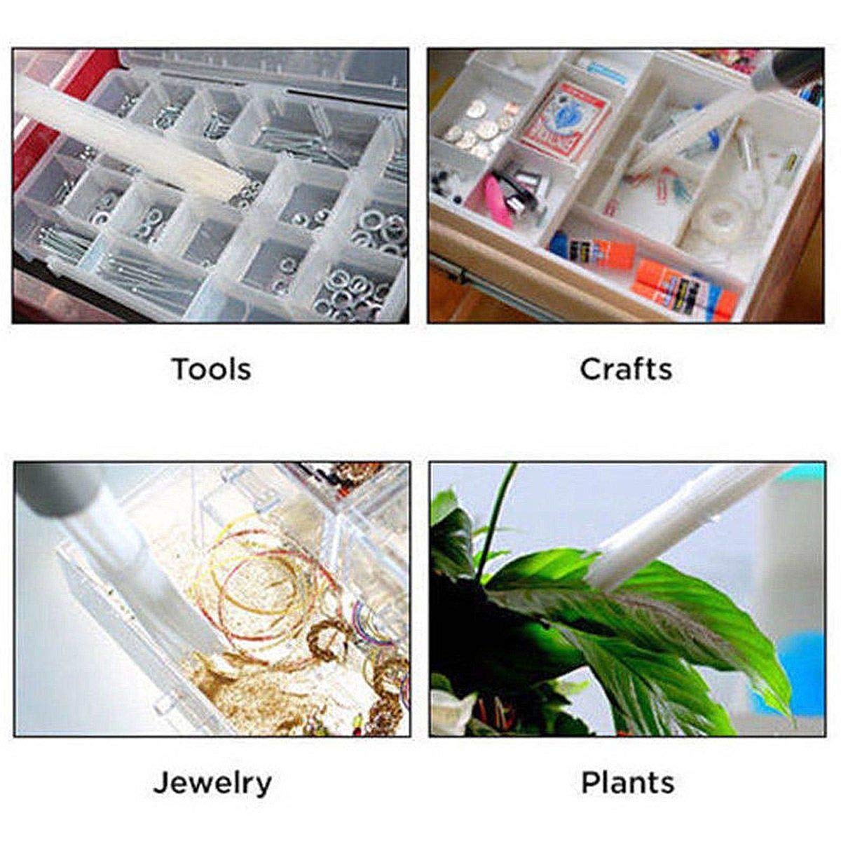 Dust Cleaner Brush Dirt Remover Universal Vacuum Attachment-Air Vents/Keyboards/Drawers/car/Tools/Crafts/Jew … (gray)