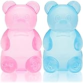 2 Packs Stress Bear Squishy Ball, Gummy Bear Toy, Sugar Filled Squishy Toys for Kids Stress Relief - High Density Squeeze Balls for Students Calming - Ultra-Soft Decompression Venting Toys