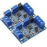 2PCS Current to Voltage Module 0/4-20mA to 0-3.3V 5V 10V Voltage Transmitter Converter Signal Conversion Module Board