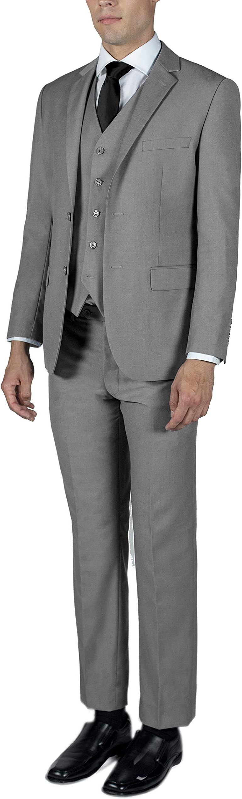 ALAIN DUPETIT Men's Three Piece TR Blend Suit in Many Colors