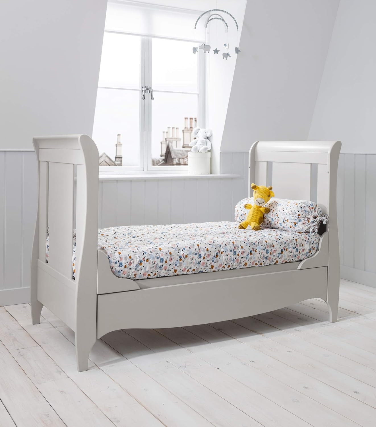 roma sleigh cot bed