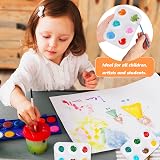 Gunwon 10PCS Mini Paint Tray Palette with 6 Wells for Watercolor & Acrylic view 6