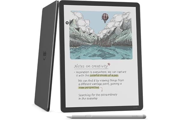 Amazon Kindle Scribe Colorsoft 64GB (newest model) — 11” paper-like colour display with front light — Thin, light, powerful —