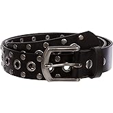 beltiscool Casual Riveted Studded Grommets & Studs Solid Leather Belt