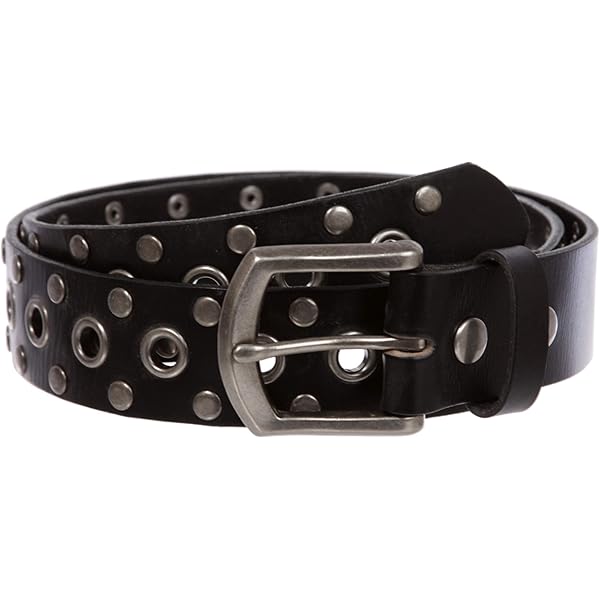 Genuine Vintage Retro Circle Studded Leather Belt