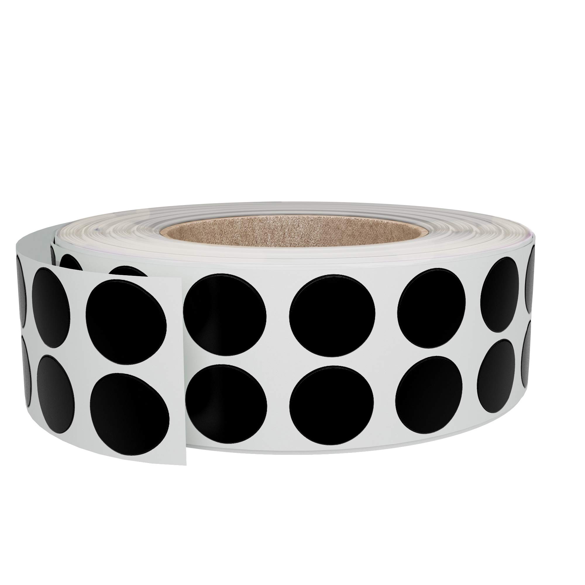 Royal Green Color-Coding Labels Roll (1cm) 10mm Black Circle Stickers 3000 Pack