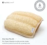 Hydrea London Organic Egyptian Loofah Spa Pad Mitt Body Exfoliator Bath Shower view 7