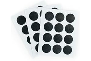 FD FURNDIY Furndiy 21mm 72 Pcs Black Self-adhesive Screw Cover Caps - Screw Hiding - Screw Hole Cover Caps - Nail Cover - Screw Hole Stickers (72, Black, 7/8" - 21mm)