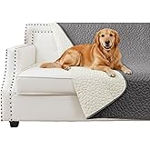 Secfeeling Waterproof Dog Blanket, Anti-Slip Pet Couch Sofa Cover Washable Bed Furniture Protector for Hair Resistant-52x82,Darkgrey