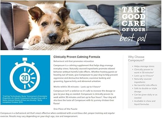 composure plus for dogs