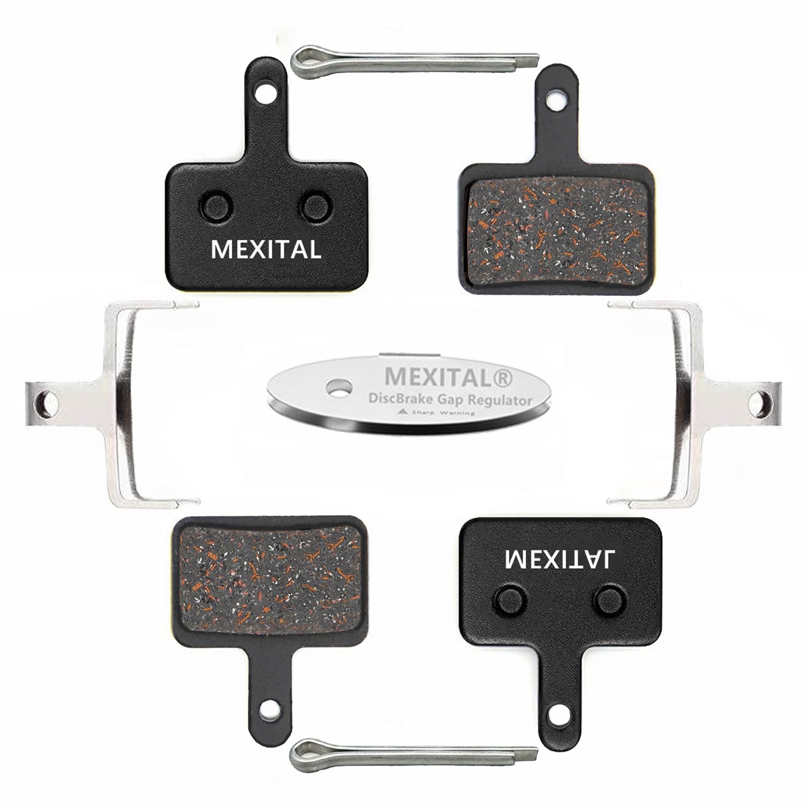 MEXITAL 2 pairs Disc Brake Pads fit for Shimano M315 M355 M365 M375 M395 M396 M415 M416 M445 M446 M447 M465 M475 M485 M486 M495 M505 M510 M515 M525 M535 M575 Tektro Orion Auriga Pro Comp