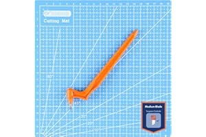 Gyro-Cut PRO Craft Cutting Tool with 30˚ Medium Cut Tungsten Carbide Blade - Crafting Knife with Rotating Blade for Midweight Materials, Precision Curves and Corners for Crafting & Stencils