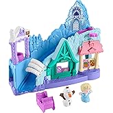 Fisher-Price Little People Toddler Toy Disney Frozen Arendelle Sledding Adventures Playset with Figures for Pretend Play Ages 18+ Months