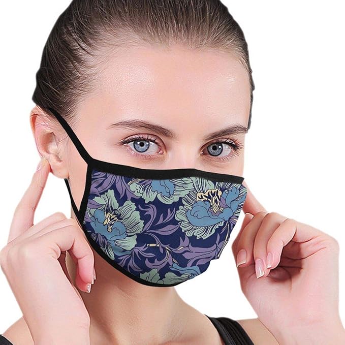 Amazon.com: Face Scarf Abstract Flowers Mouth Scarf Breathable Adjustable Adult Personalized 