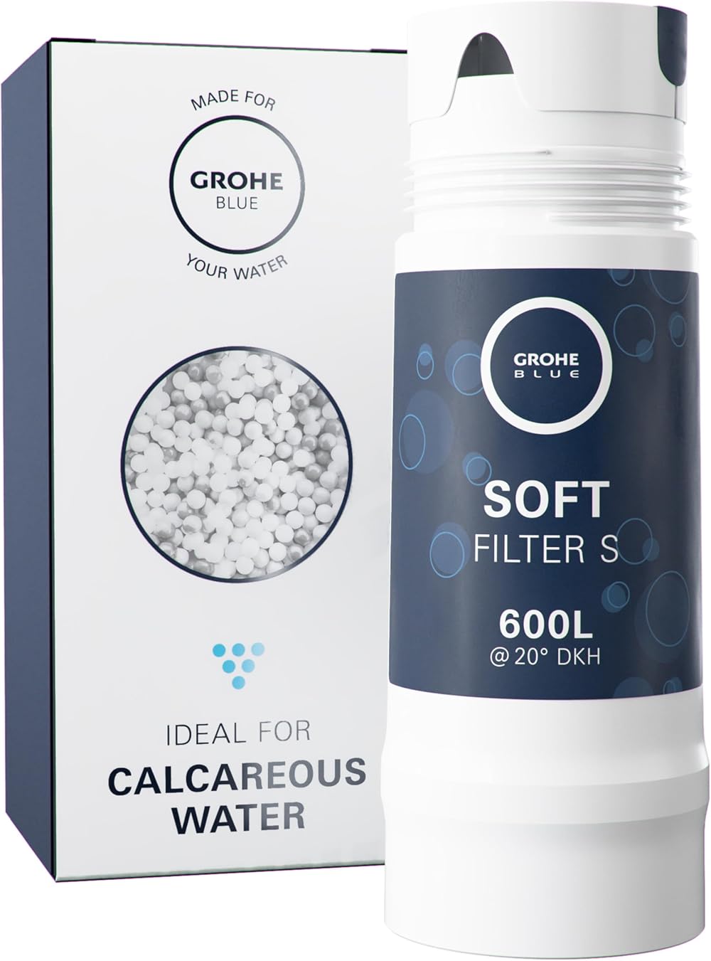 GROHE Blue S-Filter Cartridge Replacement for Blue and Red Systems 600 L