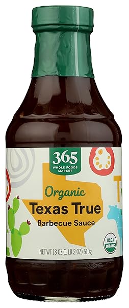365 BY WHOLE FOODS MARKET, ORGANIC TEXAS TRUE BARBECUE SAUCE, 18 OZ