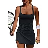 Yanekop Womens Tennis Dress with Built in Shorts Golf Dress Athletic Outfits Yoga Active Workout Dresses