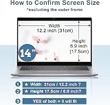 IPROKKO 14 Inch Privacy Screen for Laptops Anti Blue Light Matte/Gloss view 6