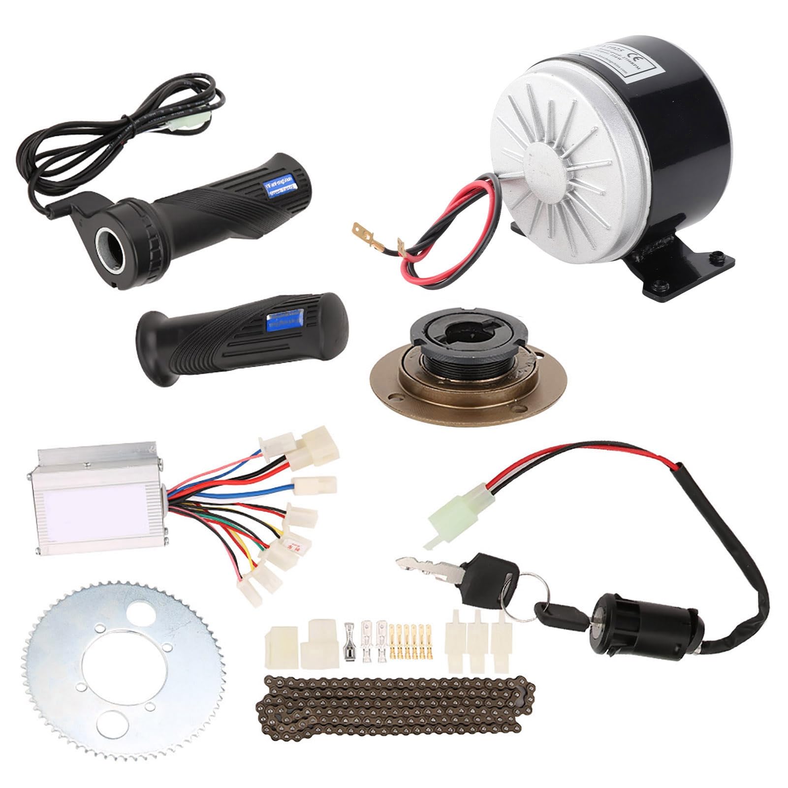 01 02 015 Bike Conversion High Speed Kit, Durable 250W 24V Professional Bike Conversion High Speed Set for E-Bike Electric Motorbike