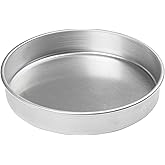 Winco Heavy-Duty Round Aluminum Layer Cake Pan, 10" x 2"