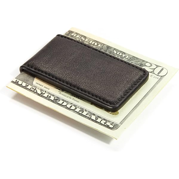 Clip De Dinero De Cuero Personalizado Para Hombre - Con Imanes Fuertes, Grabado A Láser, Ideal Para Regalo (Papá, Marido, Amigo)