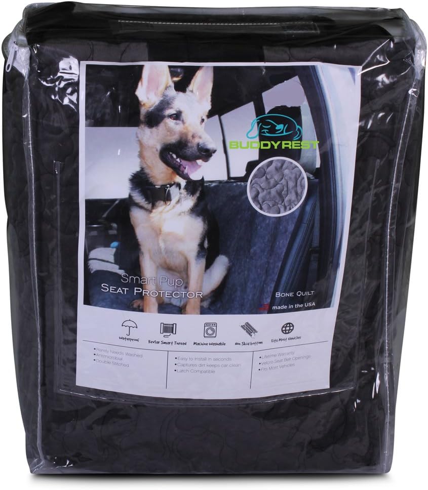 BUDDYREST Smart Suede Seat Protector, Crypton Suede Performance Fabric, Stays Clean, Repels Odors and Rarely Needs Washing, Made in The USA, Infused with Kevlar Thread
