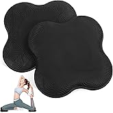 Happyyami Yoga Knee Pads 7.87X7.87X0.59In Non-Slip Foam Cushion for Kneeling Elbow Wrist Support Multi-Purpose Exercise Mat for Pilates Home Gym