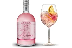 LYRE'S Lyre’s Pink London Spirit, Award-Winning Non Alcoholic Pink Gin Alternative, Zero Proof Botanical Spirit for Alcohol Free Pink Gin & Tonics and Mocktails (23.7 Fl Oz)