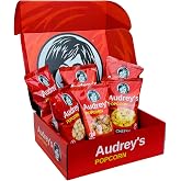 Audrey's Popcorn 6 Bag Variety Pack - (2 Caramel, 2 Kettle Corn, &amp; 2 Cheddar Cheese) - Sweet &amp; Savory Snack Box - Perfect for Gifts, Movie Night, Office &amp; Sharing - Gluten Free - Peanut Free - World's Best Gourmet Popcorn.