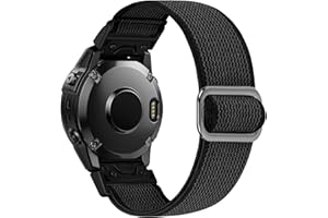 XFYELE Nylon Band Compatible with Garmin Fenix 7/Fenix 7 Pro/Fenix 6/Fenix 6 Pro/Fenix 5/Fenix 5 Plus Band, Quick Fit 22mm Elastic Watch Band for Garmin Forerunner 965/955/945/935