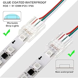 10 Packs Solderless LED Strip