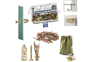 TRILNNO Self Drilling Drywall Anchors with Screws kit,Wall Anchors for Drywall Heavy Duty,Metal Expansion Bolt for Dry Wall Anchors and Screws for Fixing Picture,Furniture,Flags,Outdoor Decor (1.18IN,50Pcs)