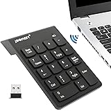 Wireless Numeric Keypad 18Keys Portable Number Numpad with 2.4G Mini USB Receiver for Laptop Notebook, Desktop, Surface Pro, PC
