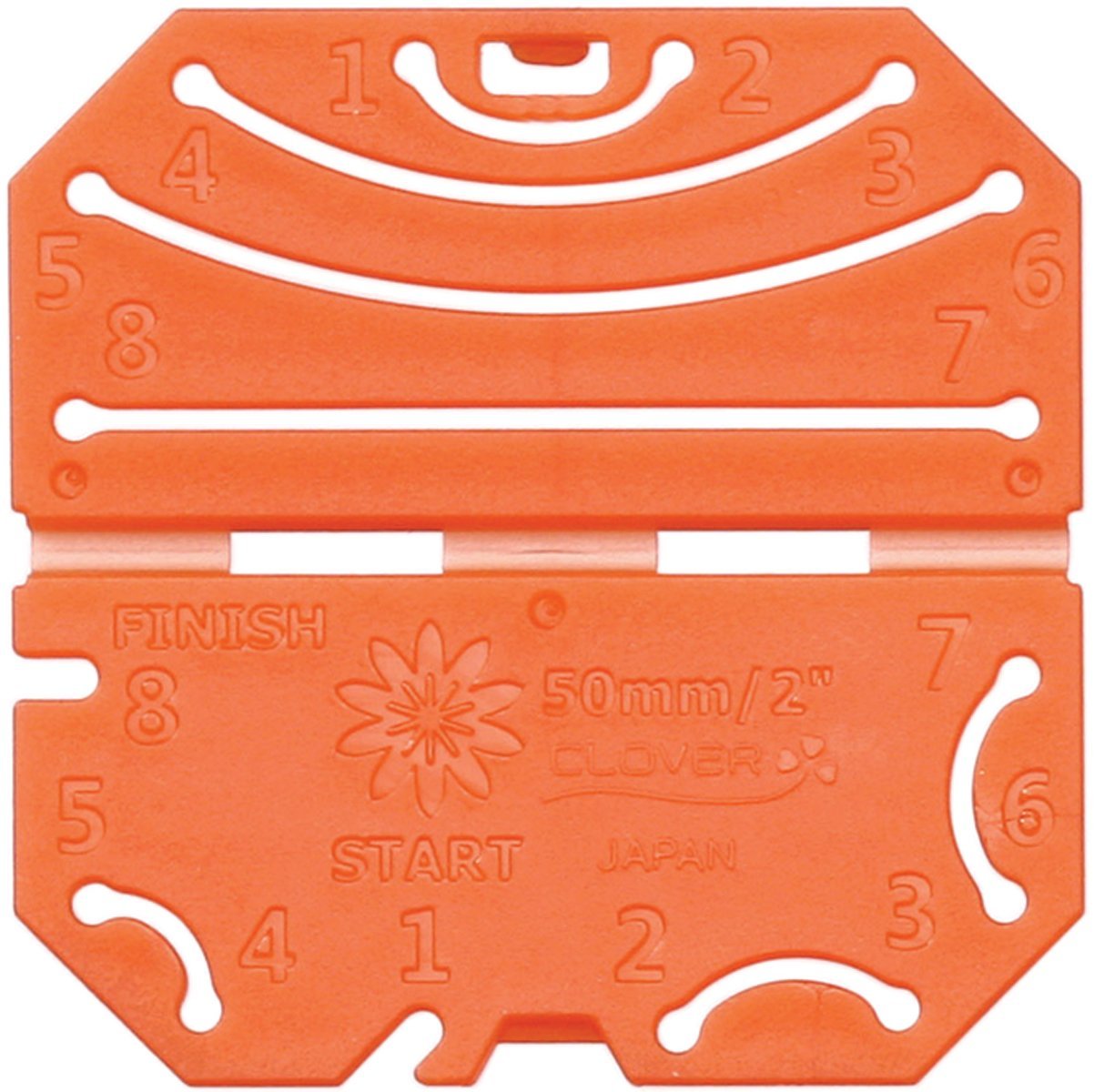 Clover Kanzashi Flower Maker (Gathered Petal/Small), Orange